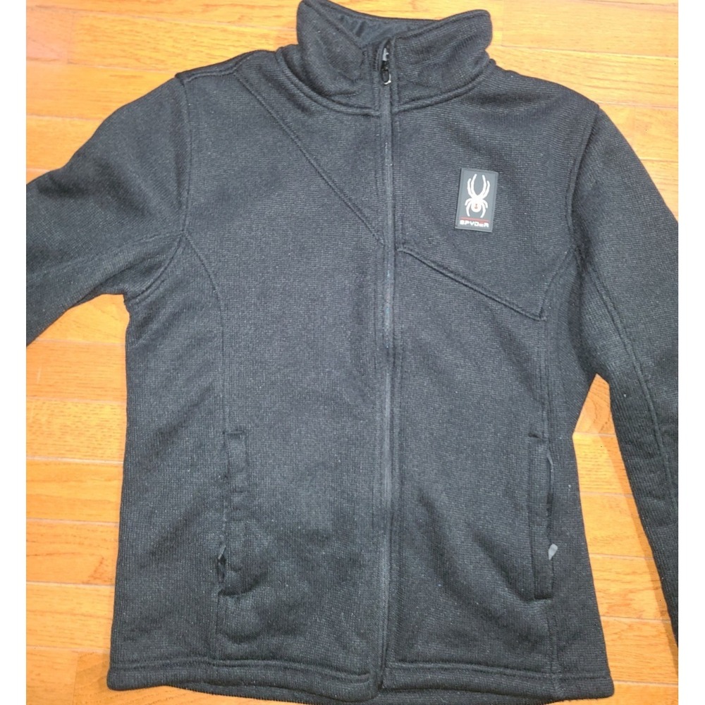 Spyder Men's Full Zip Jacket Skiing Outdoor Warm Fleece Zip Pockets Sporty Small